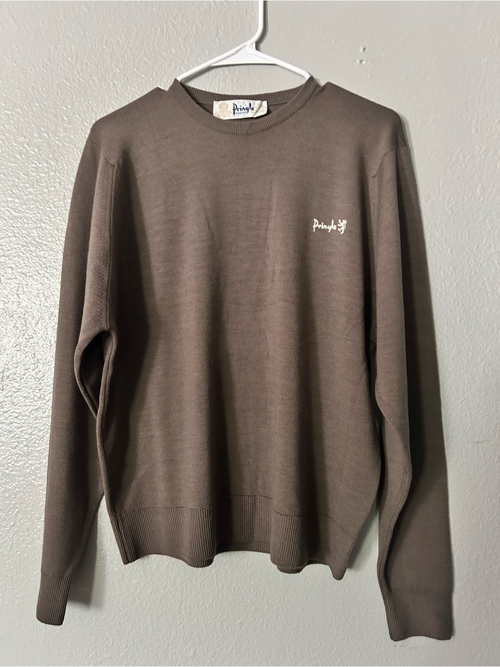 Vintage 80s Pringle of Scotland Pure Wool Crewneck Sweater Medium